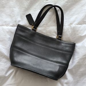 Coach Vintage Black Leather Tribeca 9081 Bag